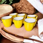 HI LUXE CUP 6PC YELLOW 1