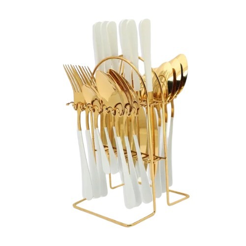 Cutlery_With_Stand_White