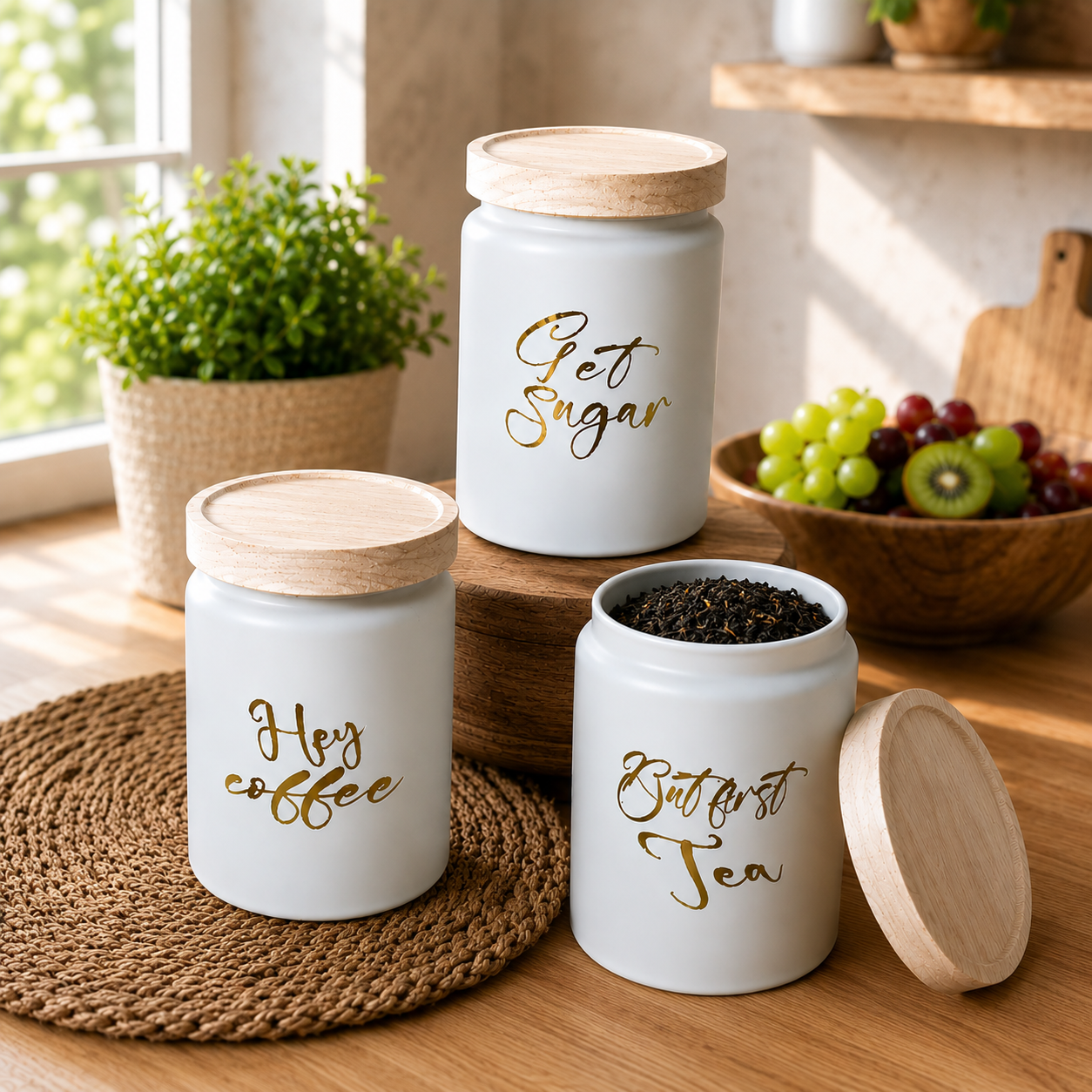 tea sugar coffee container