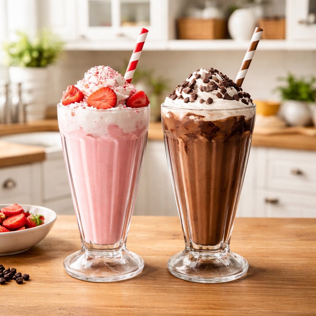 CP Faluda Glass Set of 2 | Elegant Glasses for Faluda, Milkshak, Mocktails & Smoothies